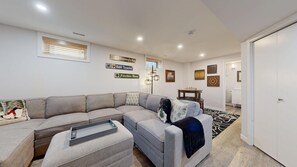 TV, fireplace, table tennis