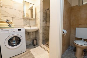 Shower, hair dryer, towels, soap -  2-bedroom apartment with AC, WiFi - 50 m near Lake Bled with  extra entrance (bled)