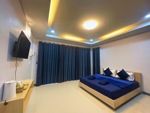 Eenpersoonskamer, 1 kingsize bed | Een laptopwerkplek, gratis wifi