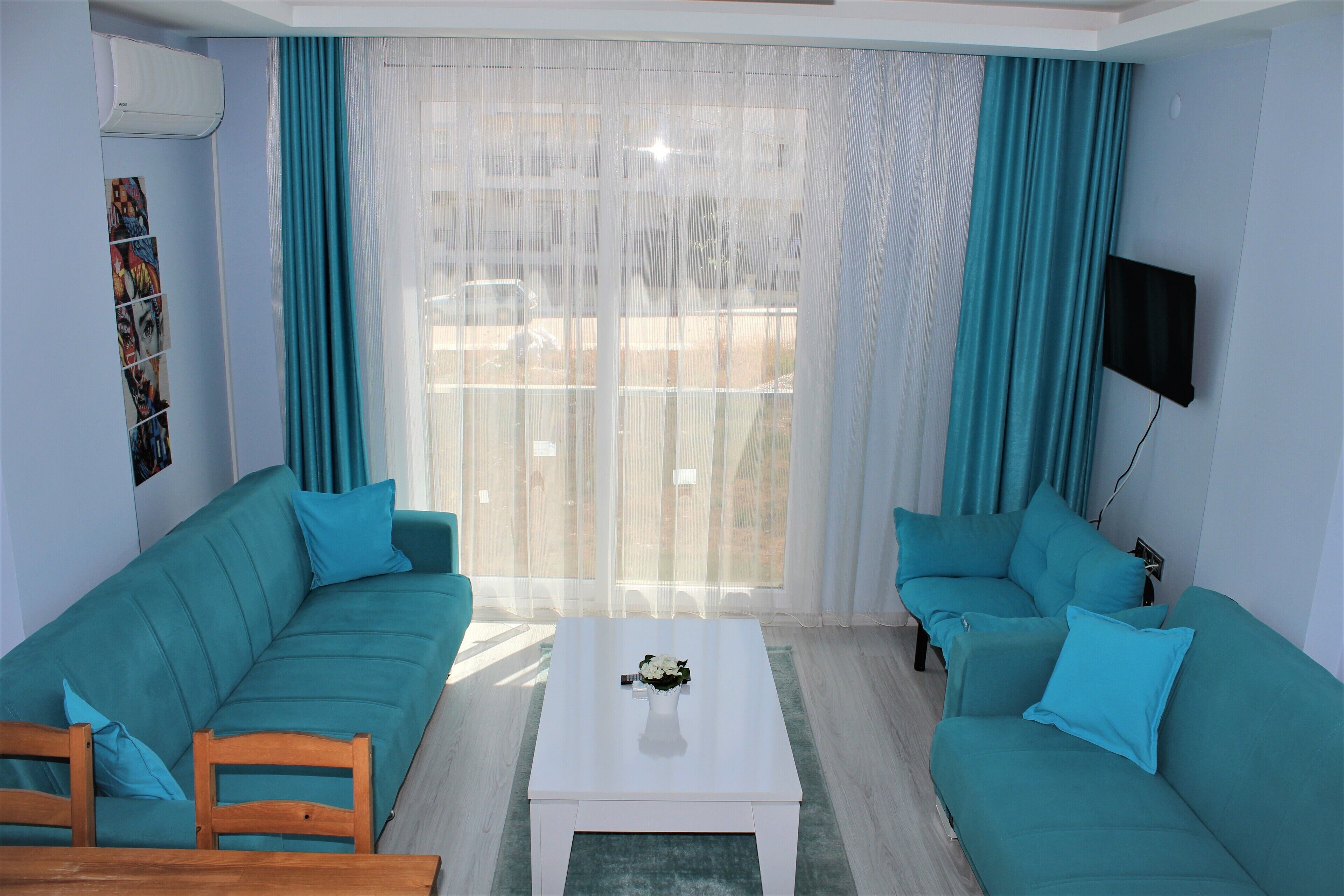 Appartement Économique, balcon, vue jardin | Vue de la chambre