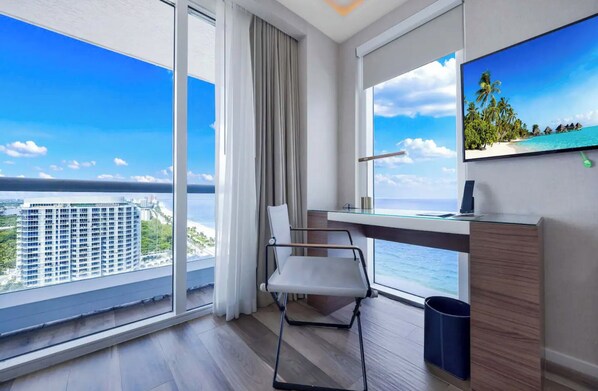 Condo, 2 habitaciones, cocina, vista al océano | 2 habitaciones y caja de seguridad en la habitación 