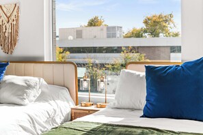 2 bedrooms, iron/ironing board, travel crib, WiFi