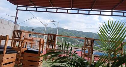 Charming bed & breakfast with 6 bedrooms and WiFi, AC in brilliant Taganga