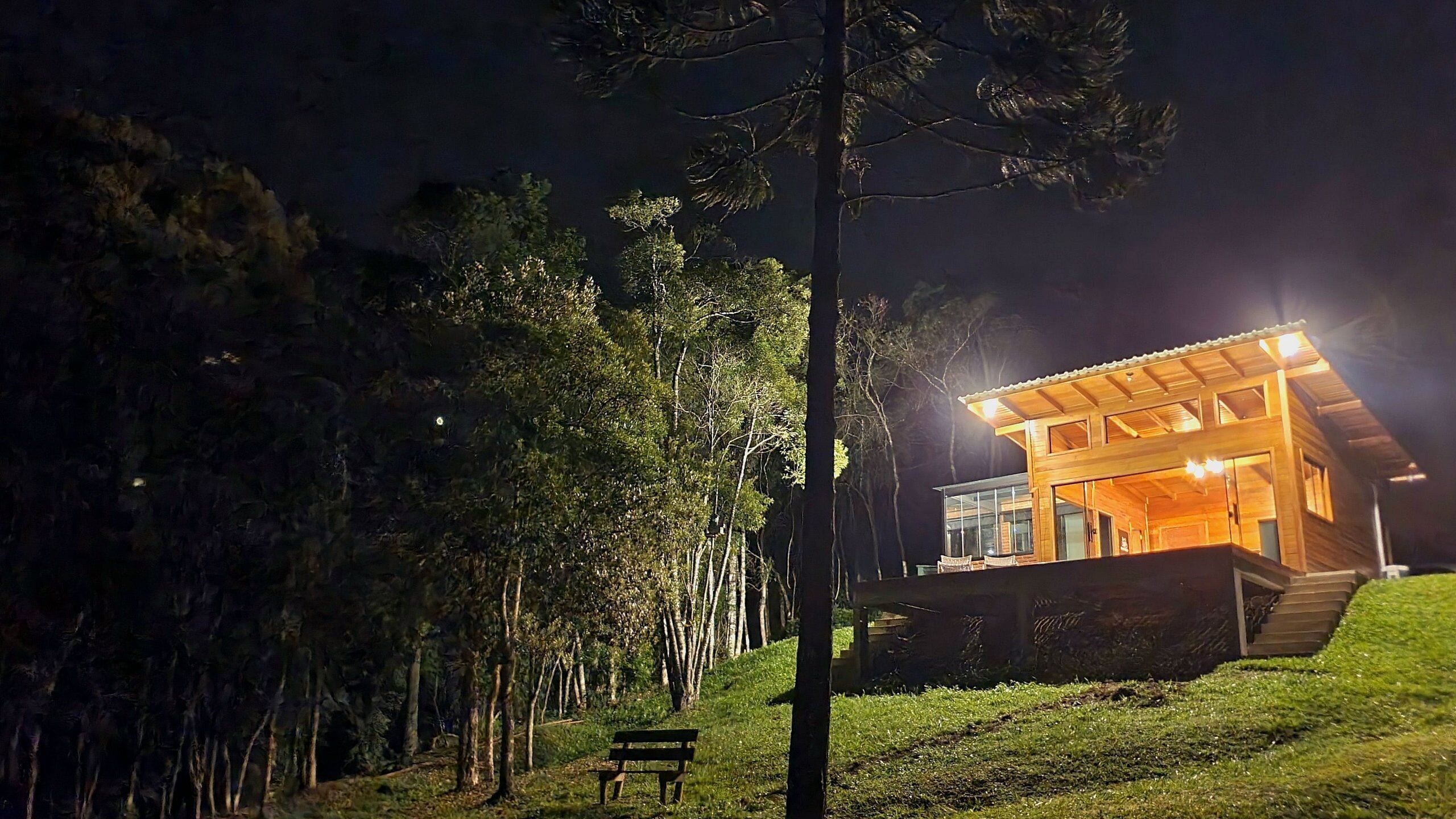 Cabane Lune de Miel, baignoire à jets, vue montagne | Extérieur