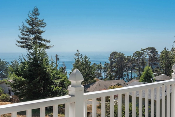 Lounge the day away on one of the back decks with stunning ocean views