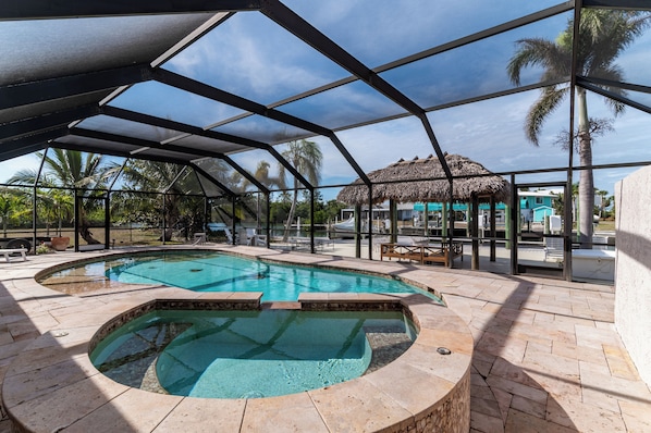A heated pool