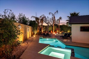 A heated pool