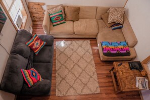 Rustic Bunkhouse at CWC | Living area - Cottonwood Creek Cabins - Entire Site (Alpine)