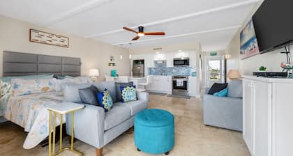 Spectacular Ocean View STEPS from the Beach and Pool! Third Floor Studio!