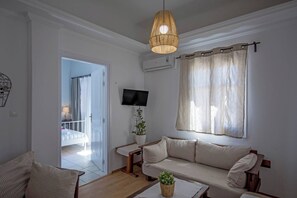 Apartment, 1 Bedroom, Balcony, City View | Living area - Arodou Apartment Mykonos (Mykonos)