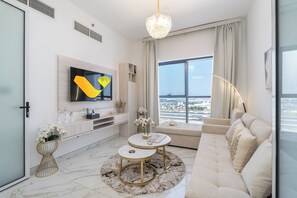Standard-Apartment, Stadtblick | Wohnbereich