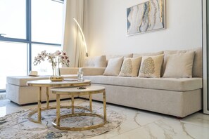 Standard-Apartment, Stadtblick | Wohnbereich