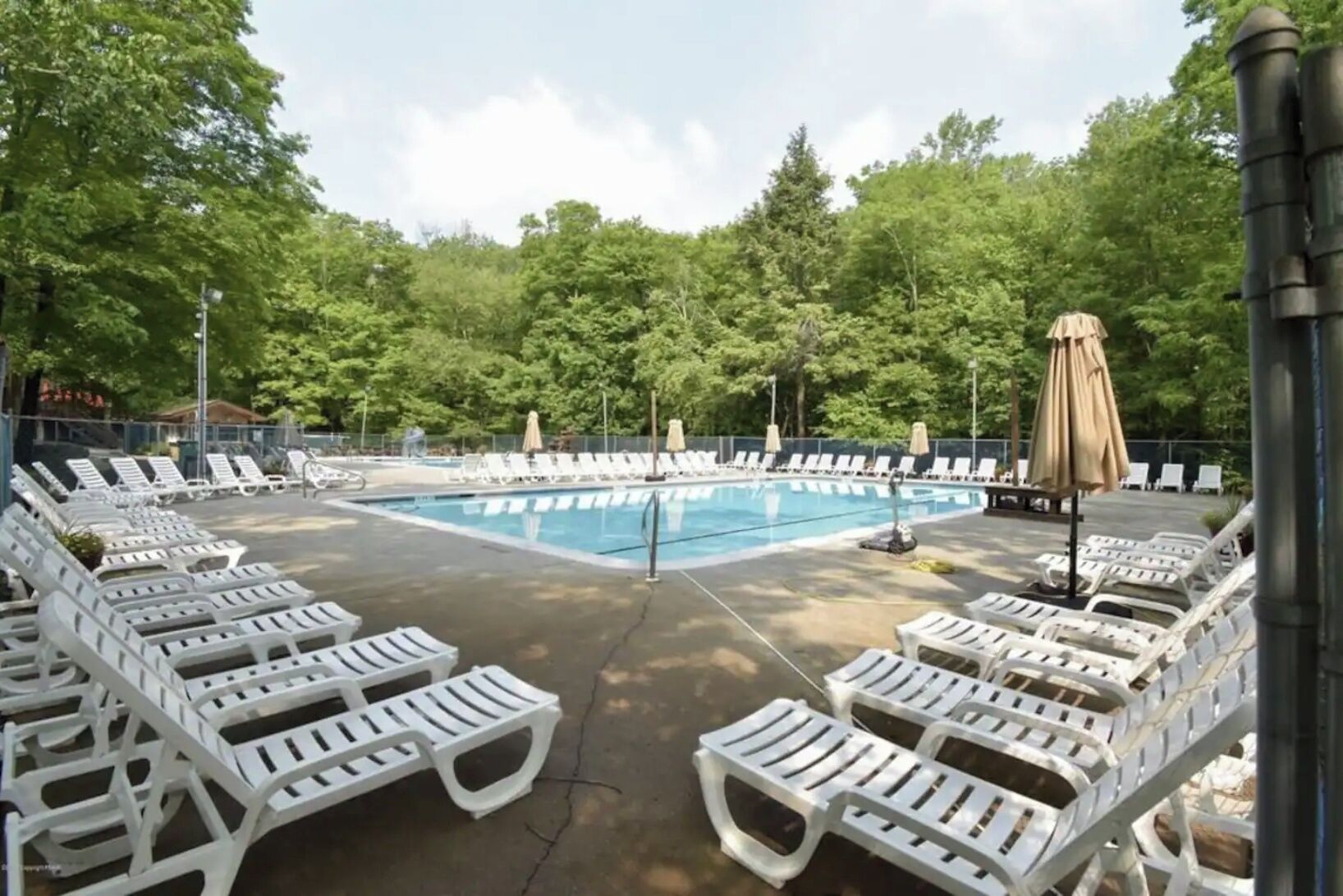 Piscine extérieure, piscine chauffée