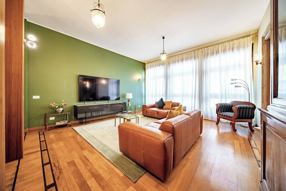Luxury Apartment, 3 Bedrooms, 2 Bathrooms Via Gonzaga 3 | บริเวณนั่งเล่น
