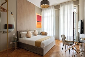 Luxury Penthouse, 2 Bedrooms, City View, Via Cannobio 8 | Ropa de cama de alta calidad, edredón y camas con efecto memoria 