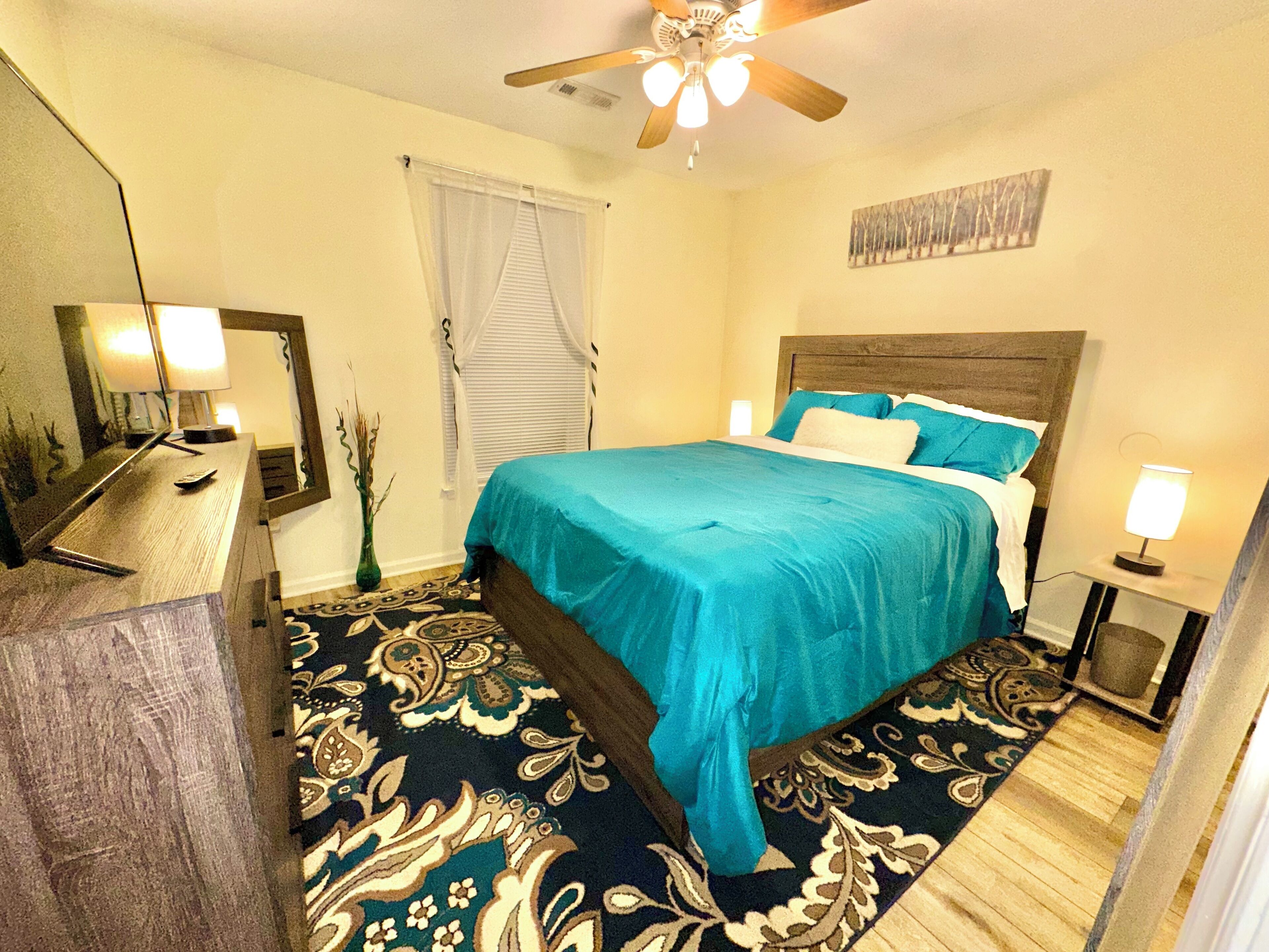 2 bedrooms, iron/ironing board, free WiFi, bed sheets