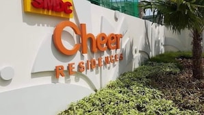 A sign for 'Cheer Residences' with a 'SMDC' logo above it. - Poolside Apartment - Sleeps 4, Ac & Hot Shower (Marilao)