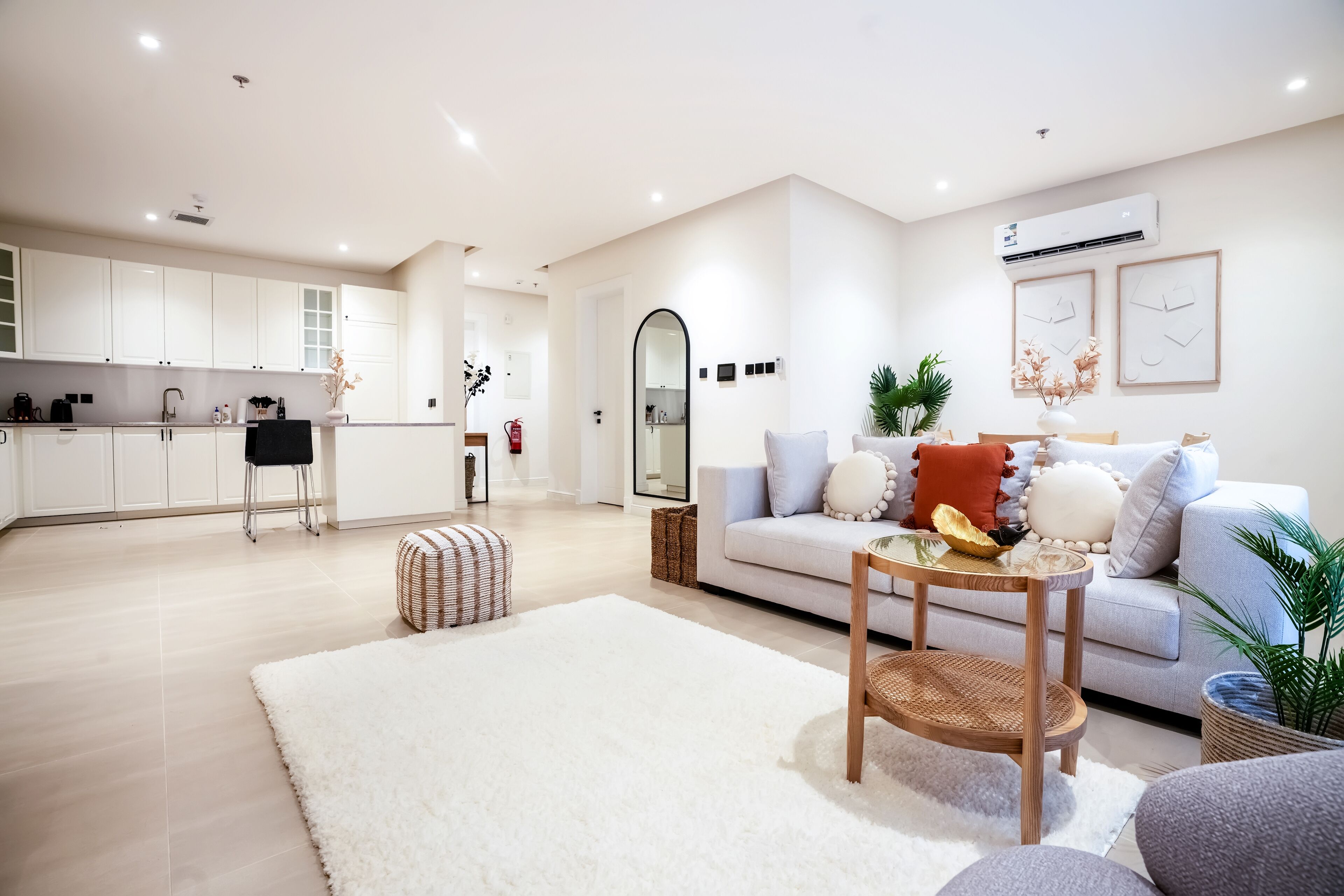 Standard Apartment | Living area | 50-inch Smart TV with digital channels