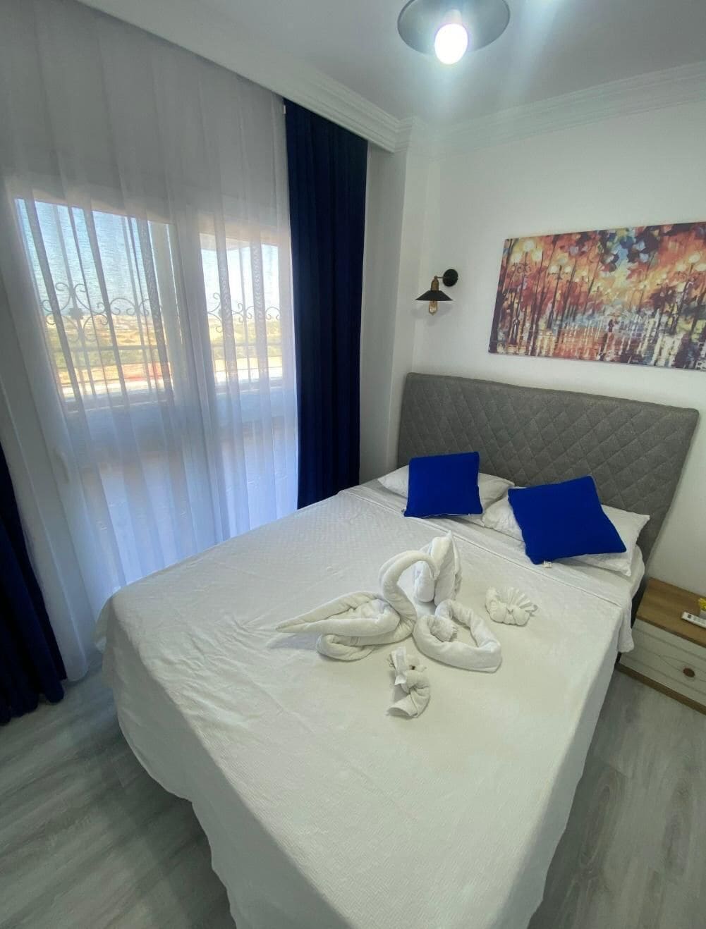 Apartemen Ekonomi, balkon, pemandangan laut | 1 kamar tidur, ruang kerja ramah laptop, dan setrika/meja setrika