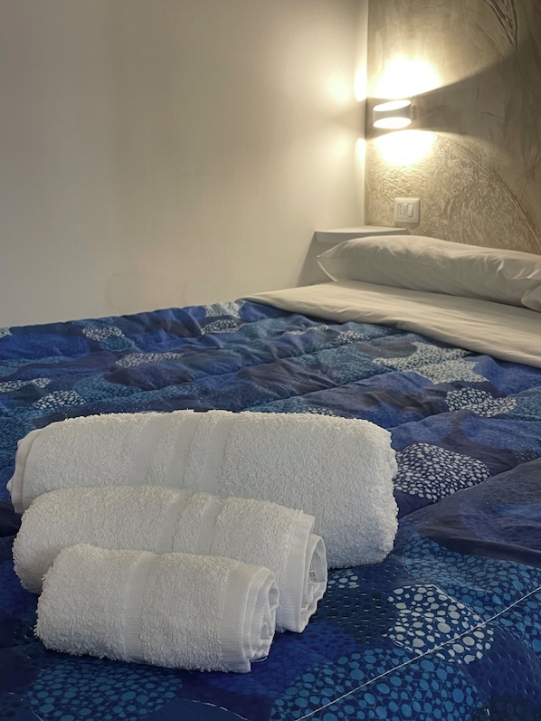 1 slaapkamer, een strijkplank/strijkijzer, wifi, beddengoed