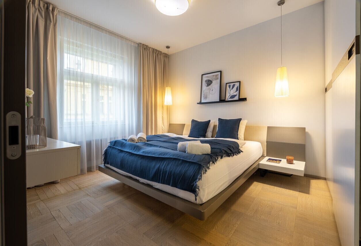 1 slaapkamer, een bureau, een strijkplank/strijkijzer, gratis wifi