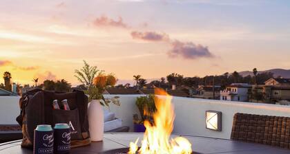 Sunset Serenity by Avantstay Rooftop w/ Hot Tub & Fire Pit, 3 Blocks to Beach!