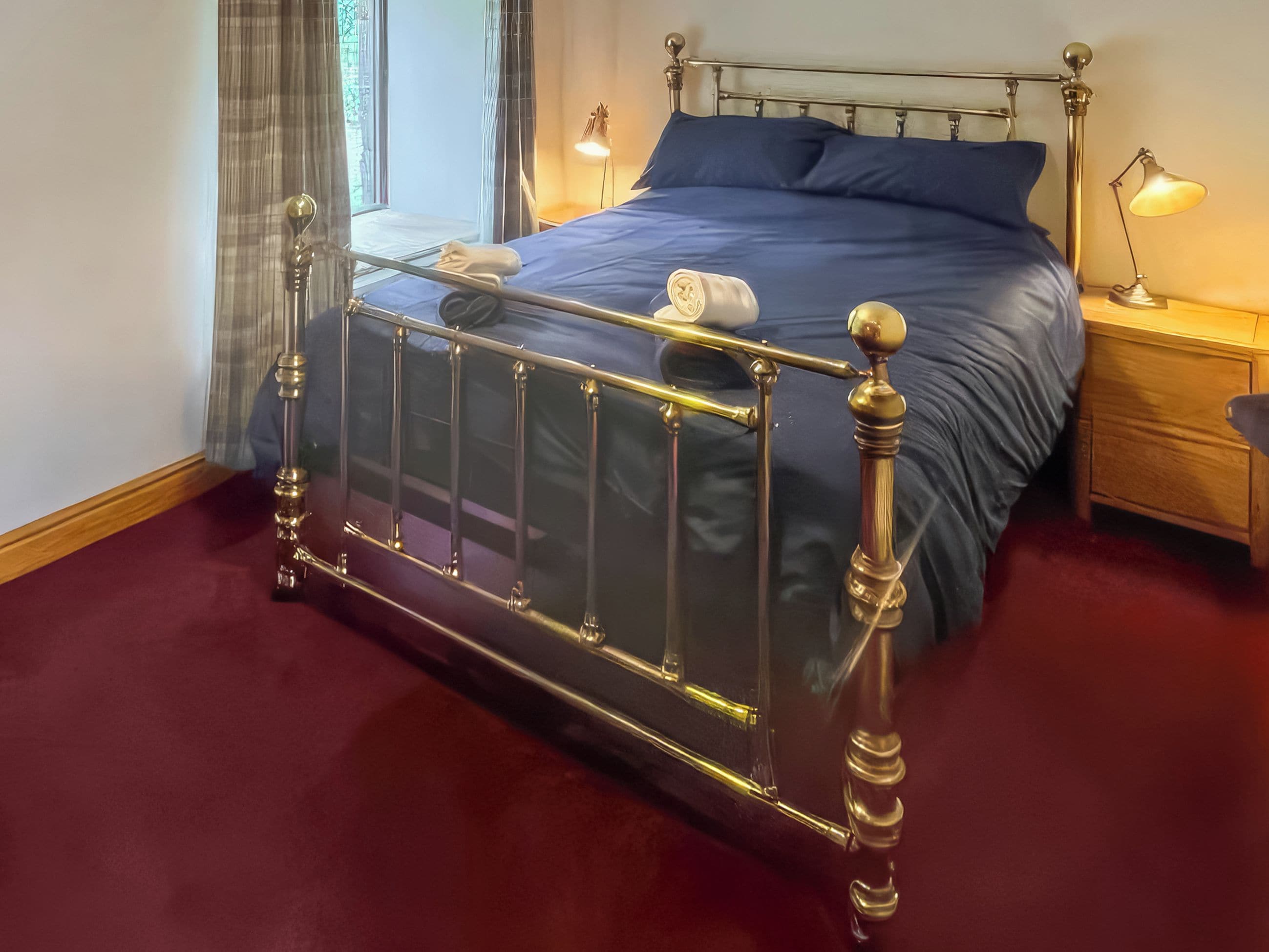 Double bedroom | Stewards Bothy - East Learmouth Farmstays, Berwick-upon-Tweed