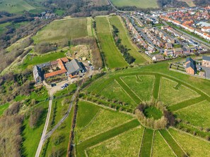 منظر من الجو على ارتفاع عالٍ