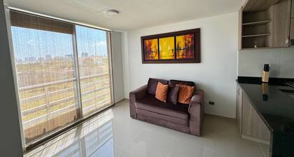 Charming 2-bedroom apartment with AC, WiFi in vibrant Barranquilla