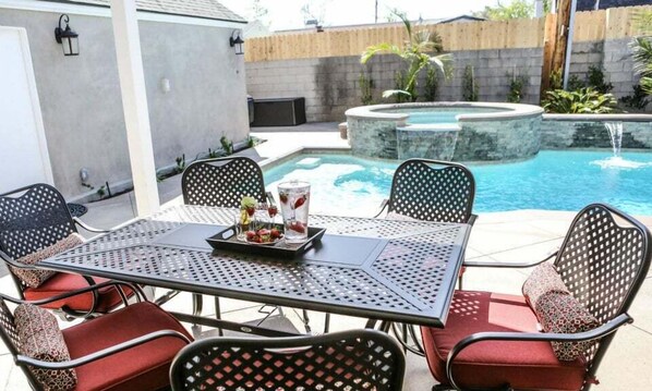 House, Multiple Beds, Pool Access, Pool View (Destination #34) | Outdoor dining