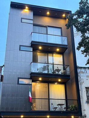 Voorkant van accommodatie