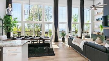 Smart TV, fireplace, offices