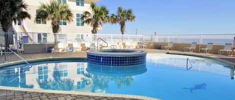 Indoor pool, outdoor pool