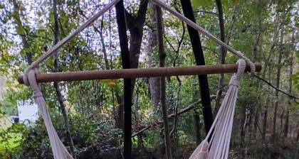 A crackling campfire, a creek & deer outside your tent & we have a nature trail!