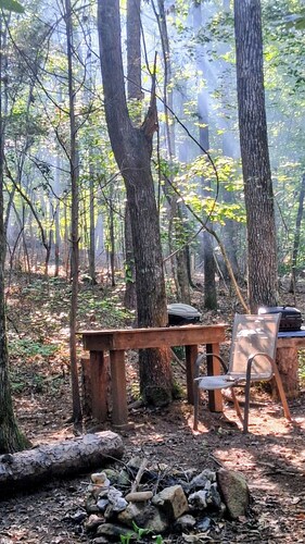 A crackling campfire, a creek & deer outside your tent & we have a nature trail!