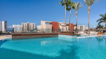 Una piscina riscaldata