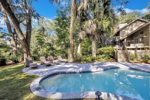 A heated pool
