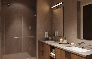 Shower, towels - Luxury Moab Casita with Resort Pool, Hot Tub & Bunk Room (Moab)