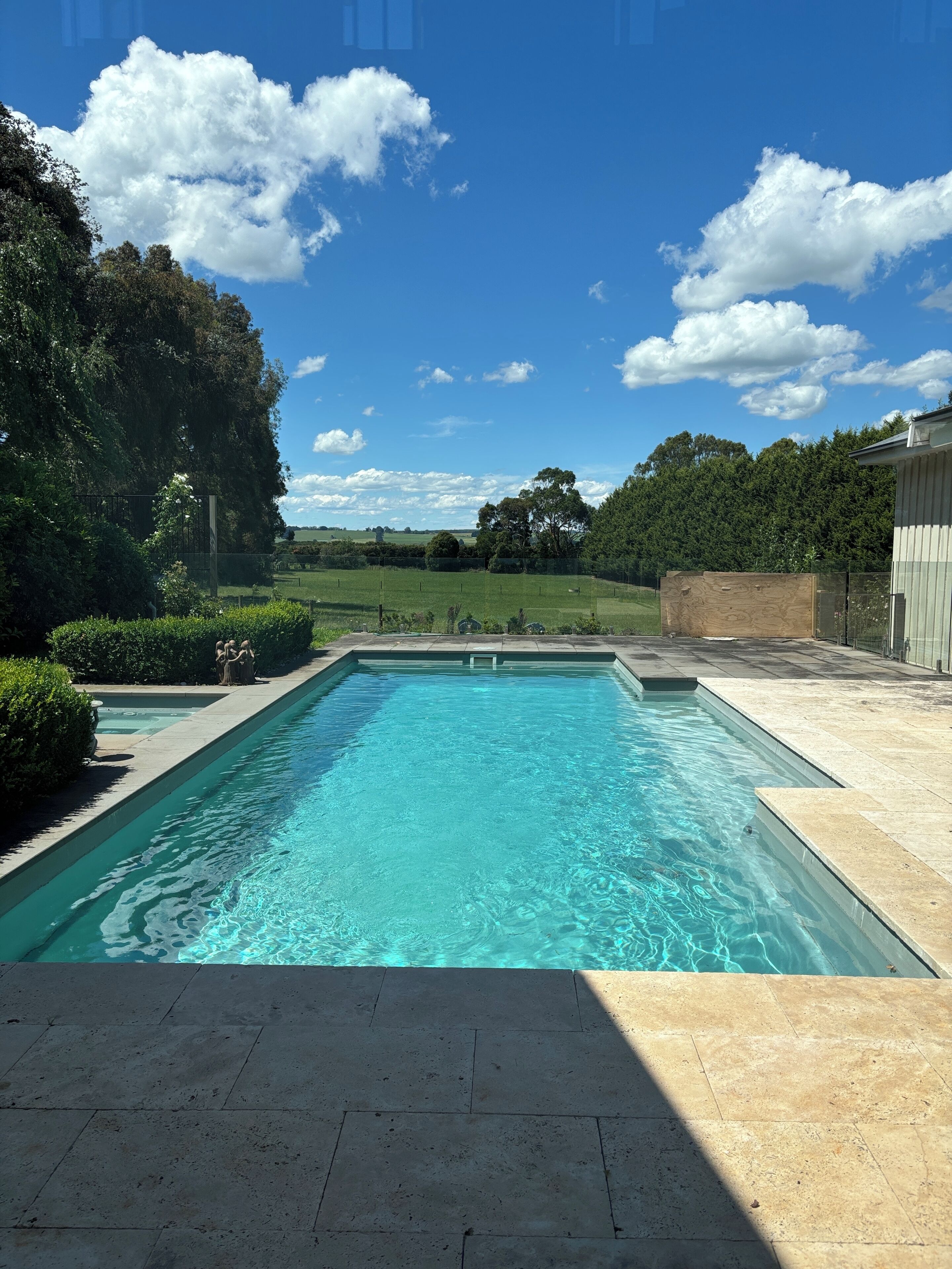 Piscine extérieure, piscine chauffée