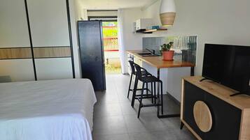 1 chambre, fer et planche à repasser, Wi-Fi, draps fournis