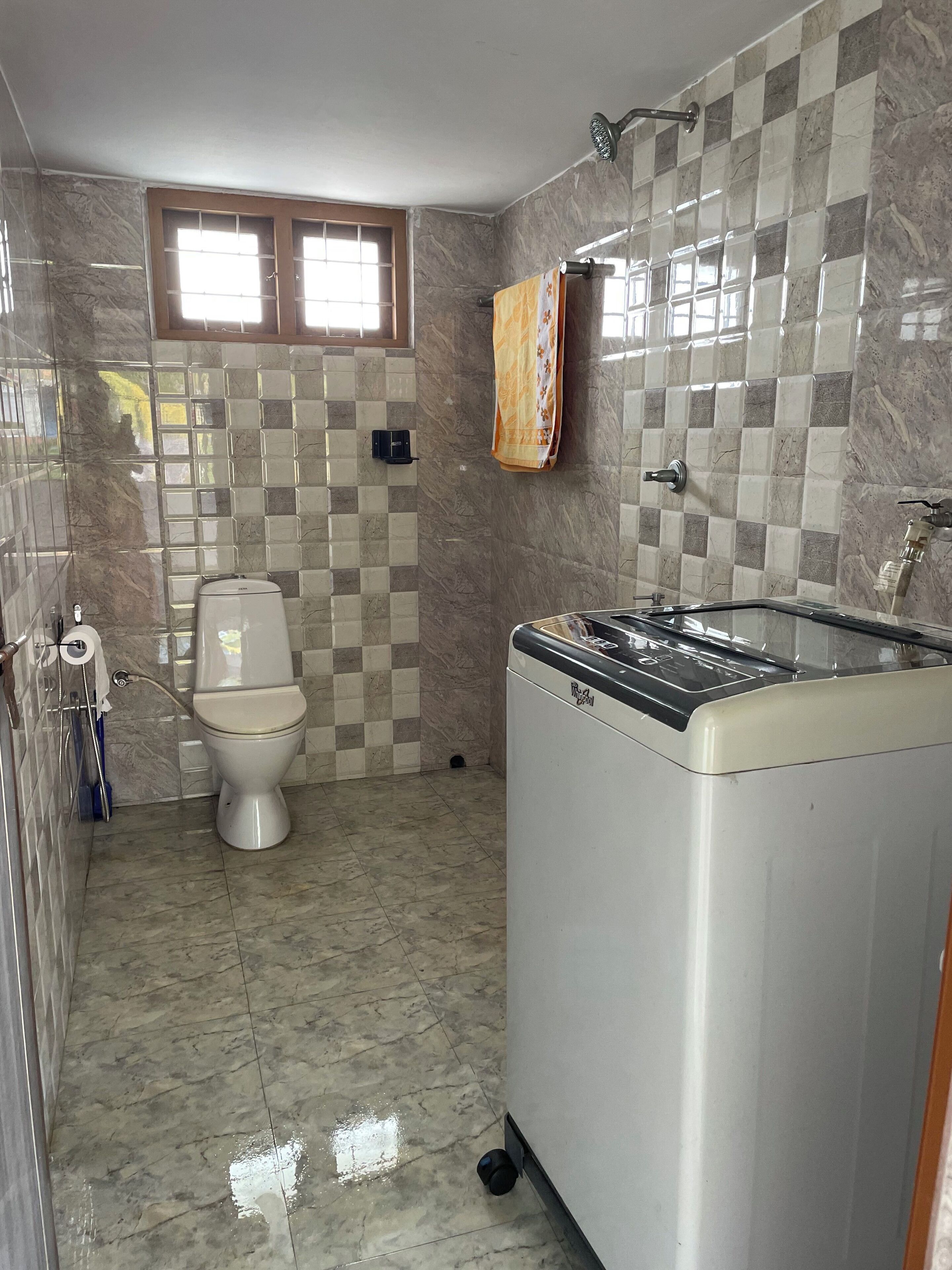 Towels, soap, toilet paper