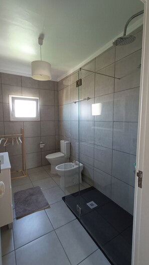 Hair dryer, bidet, towels, soap - Casa D' Avó do Puto, House with swimming pool and wood oven. pet friendly. 18km from Coimbra (Antes)