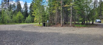 Remote RV site with full hookups on 16 wooded acres. Site B.
