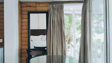 Cabane Luxe, vue mer | Coin séjour