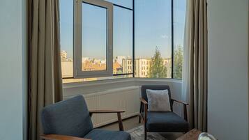 Stadsuitzicht vanuit accommodatie