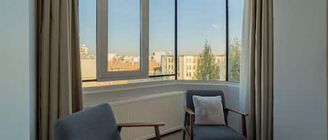 Staduitzicht vanuit accommodatie