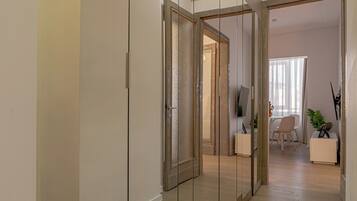 Comfort Apartment, 2 Bedrooms, Balcony, City View | Living area | 42-inch Smart TV with cable channels, Netflix, streaming services