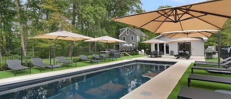 A heated pool
