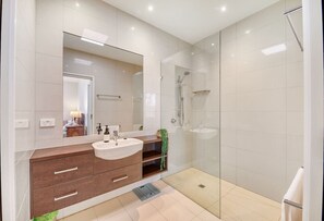 Hair dryer, towels