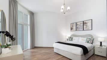 Standard-huoneisto, kaupunkinäköala | 2 makuuhuonetta, kannettavalle tietokoneelle sopiva työtila